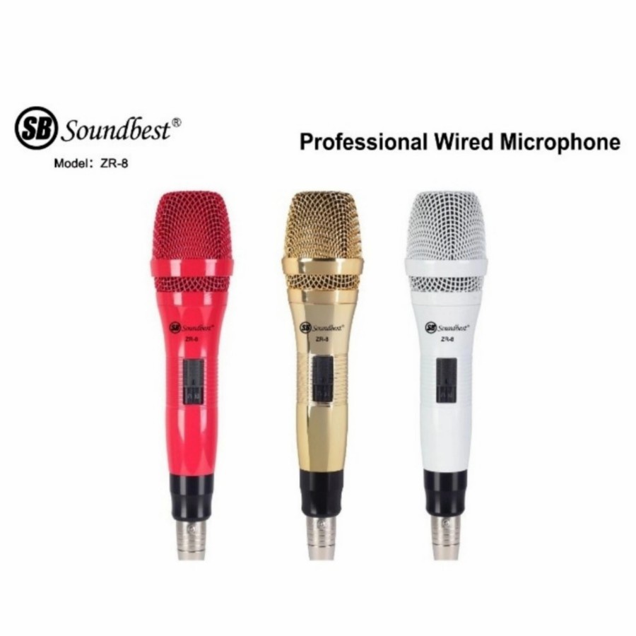 Mic Handle Kabel Original Soundbest ZR 8 ZR8 GOLD