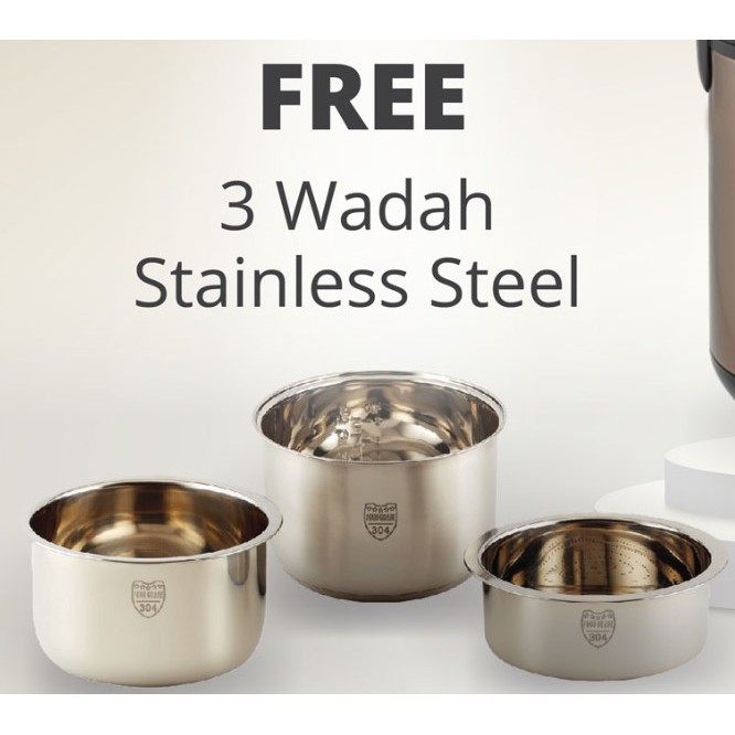 Vitacook Rice Cooker Magic Jar Penanak Nasi Alat Masak Nasi Kesehatan 1 8 Liter Shopee Indonesia