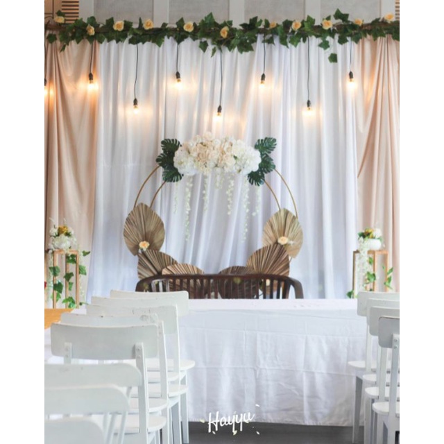 Backdrop Akad/ Lamaran/ Aqiqah/ Tasyakuran Dll