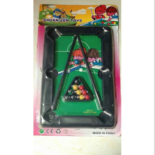 mainan anak edukasi biliard/bola sodok
