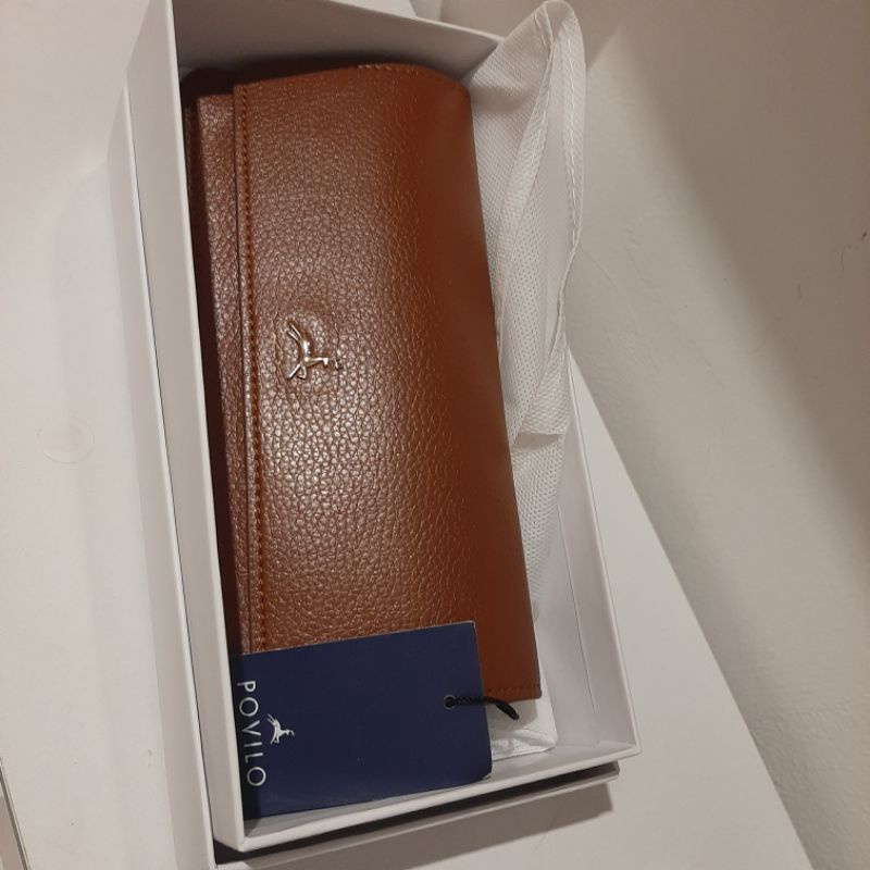 preloved dompet povilo tedu wallet brown