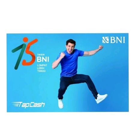 Tapcash HUT BNI ke-75 Tahun - Warna Biru ORI /Like eMONEY eTOLL Flazz or Brizzi