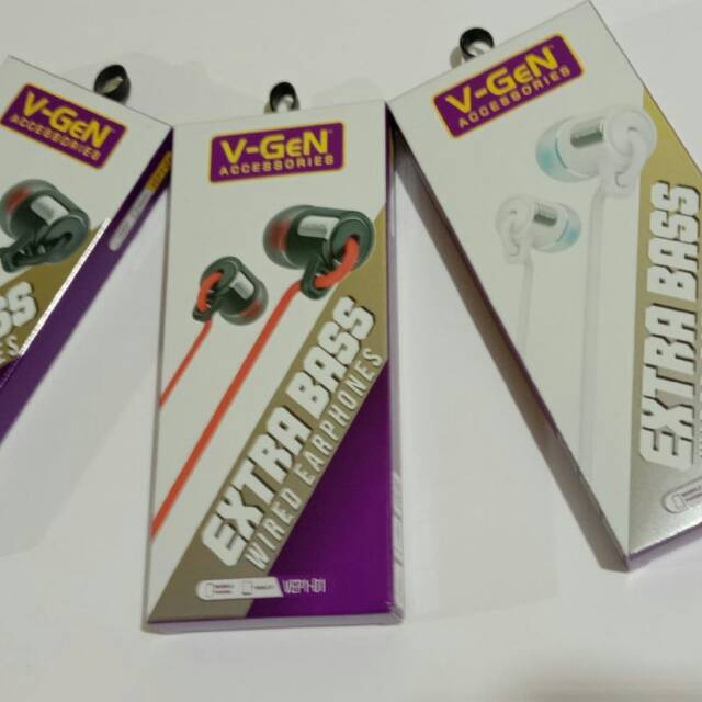 Headset v-gen universal kualitas bagus,higt quality,bass mantap,untuk semua jenis hp