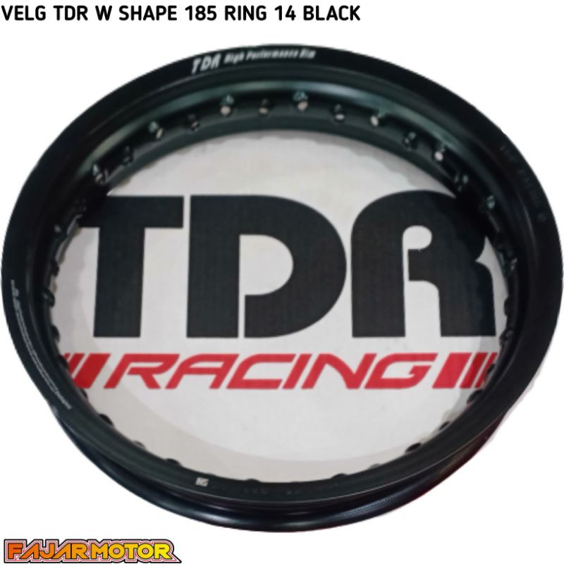 PROMO RIM VELG TDR 185 RING 14 BLACK HOLE 36