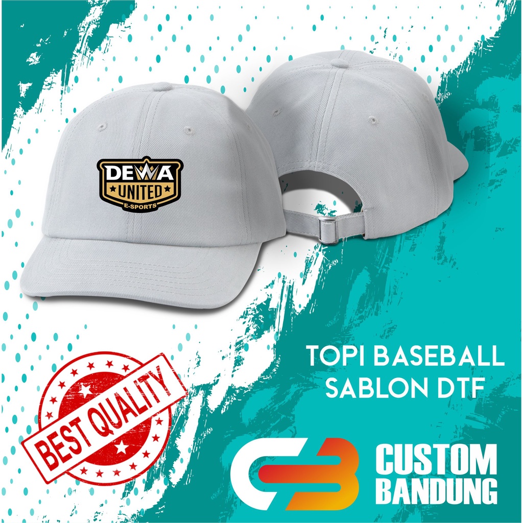 Topi Baseball DEWA ESPORT Pria Wanita Topi Cap Bisa Tulis Nama Bisa COD Original High Premium Quality