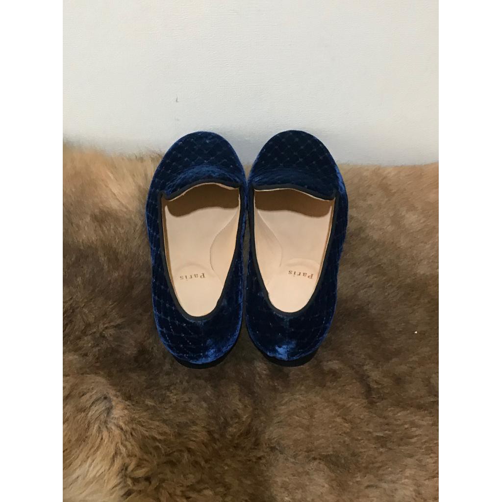 SEPATU CHRISTIAN LOUBOUTIN ORIGINAL PRELOVED WARNA BIRU TUA BELUDRRU