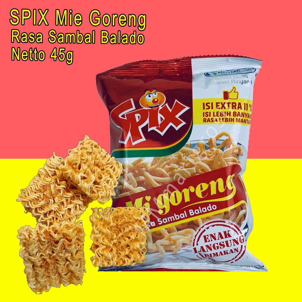 SPIX MI GORENG RASA SAMBAL BALADO 45g