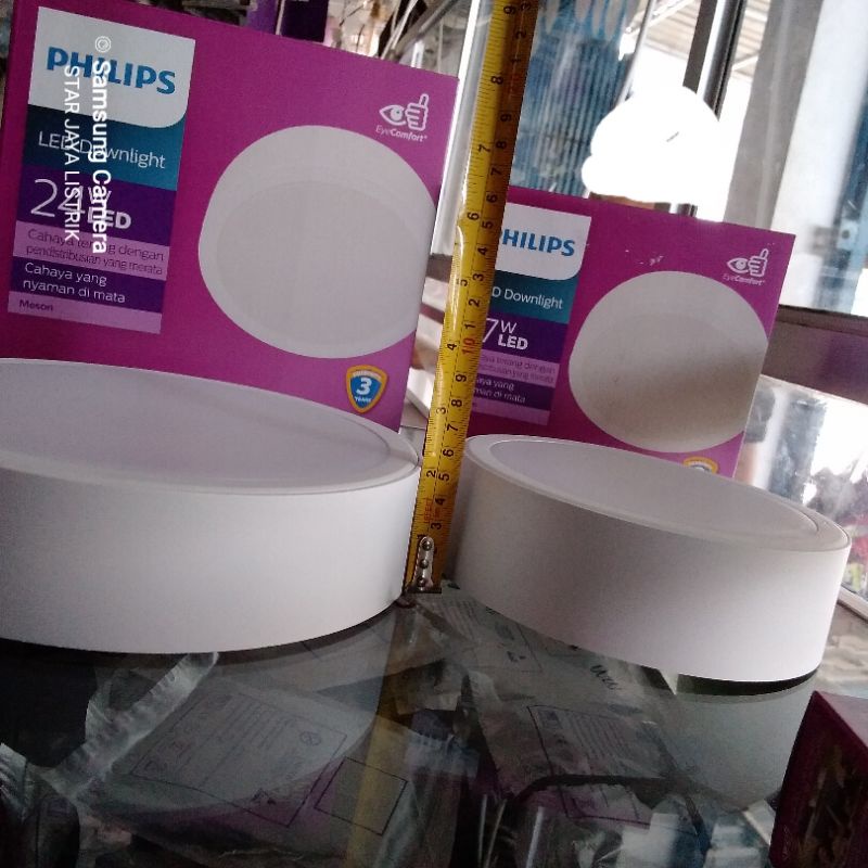 Downlight Philips Meson OB (Outbow) 24 Watt &amp; 17 Watt Putih (6500K) Pemasangan Menempel