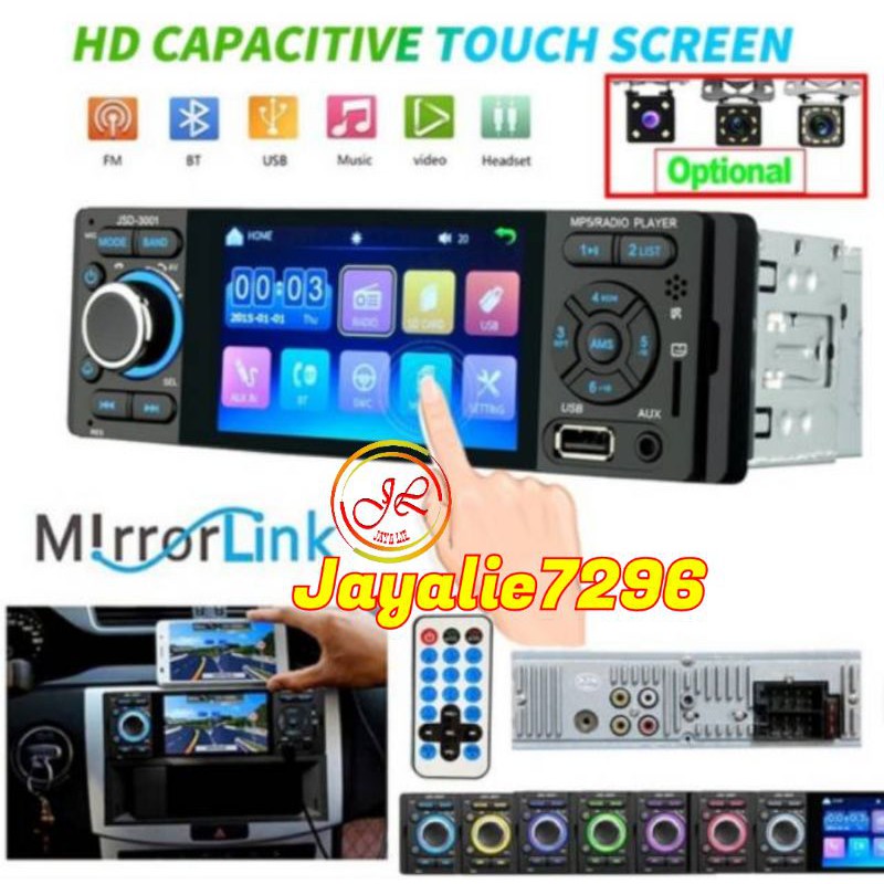 1 Din 4'' HD Car MP3/MP5 Player Mirror Link Capacitive Touch Screen