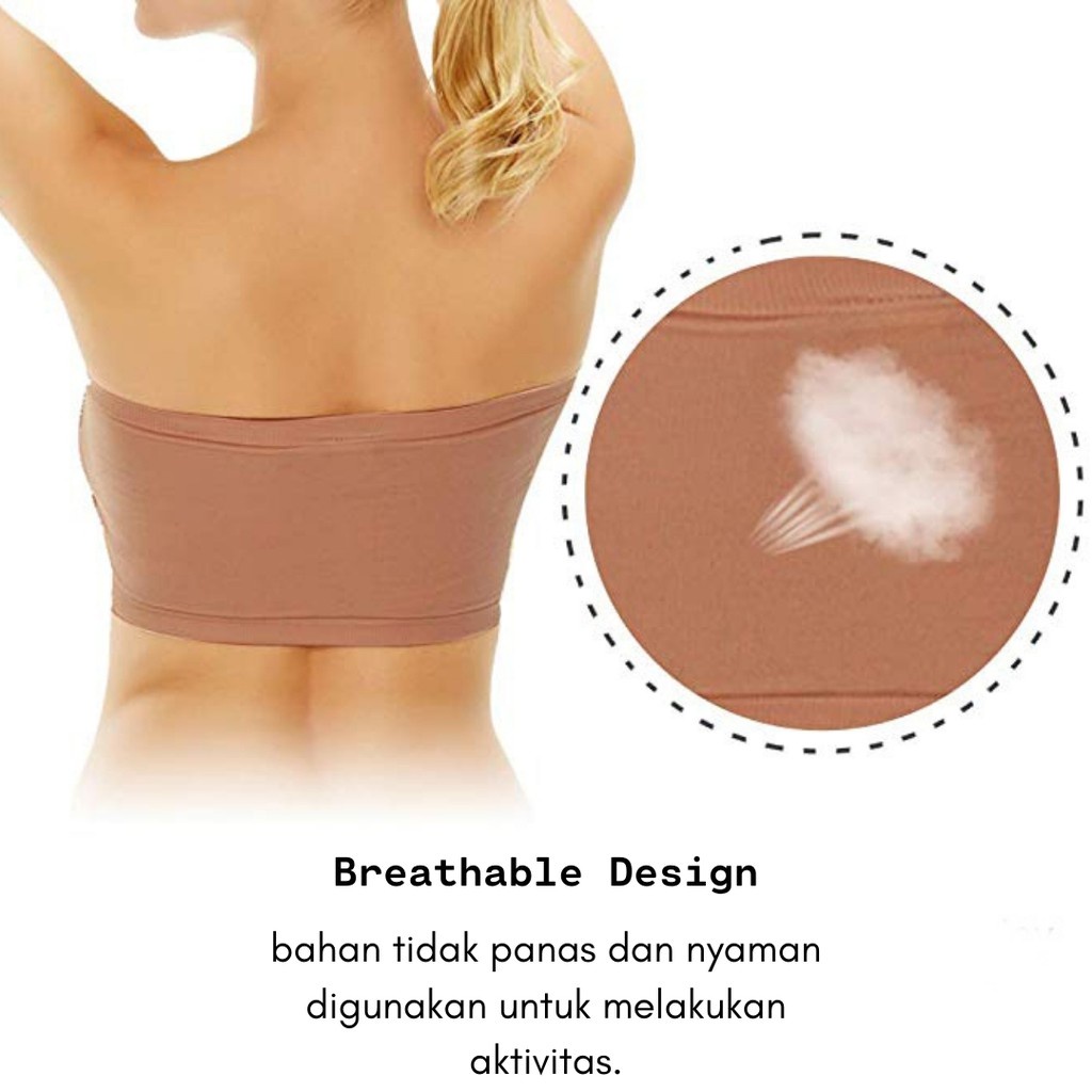 Chelyne Kemben Busa W012 Tanpa Kawat/kemben Busa 960 Dengan Kawat - Bahan Seamless Rajut