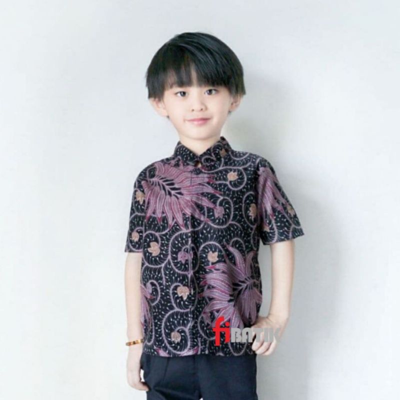 Baju Batik Anak Laki Laki Umur 1-12 Tahun Terbaru / Atasan Hem Kemeja-3