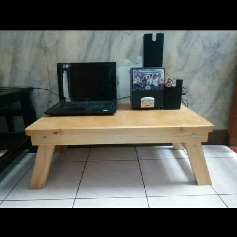 Meja lesehan meja lipat 100x80x35