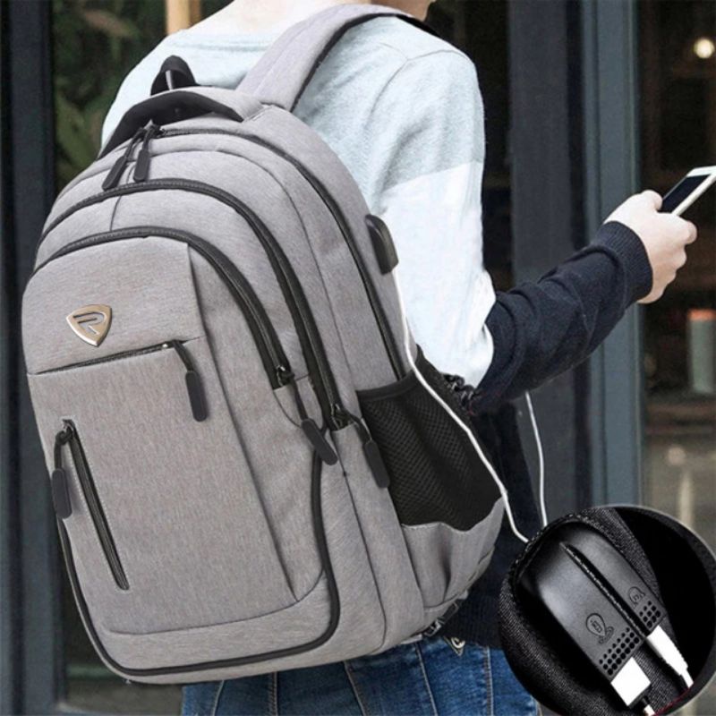 Polofelix Ransel Pria Mode 2022 Ransel Laptop 14 Inci Tas Punggung Travel Bisnis Pria Tas Sekolah Nilon Tahan Air untuk Ransel Anak Laki-laki Baru