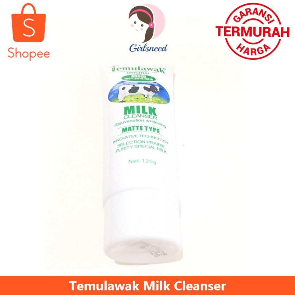 Temulawak Milk Cleanser 120 gram Original Sabun Susu Temulawak Pembersih Wajah Facial Scrub