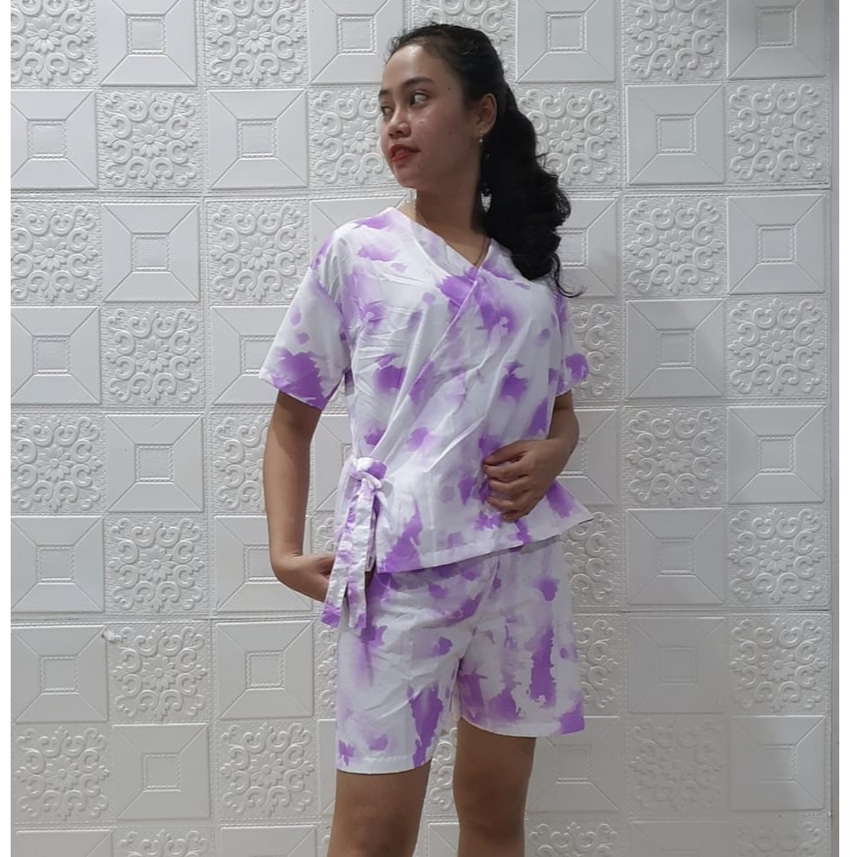 KIMONO PIYAMA TIE DYE HP &amp; CP DAILY SET / PIYAMA SET ( HARGA PROMO)