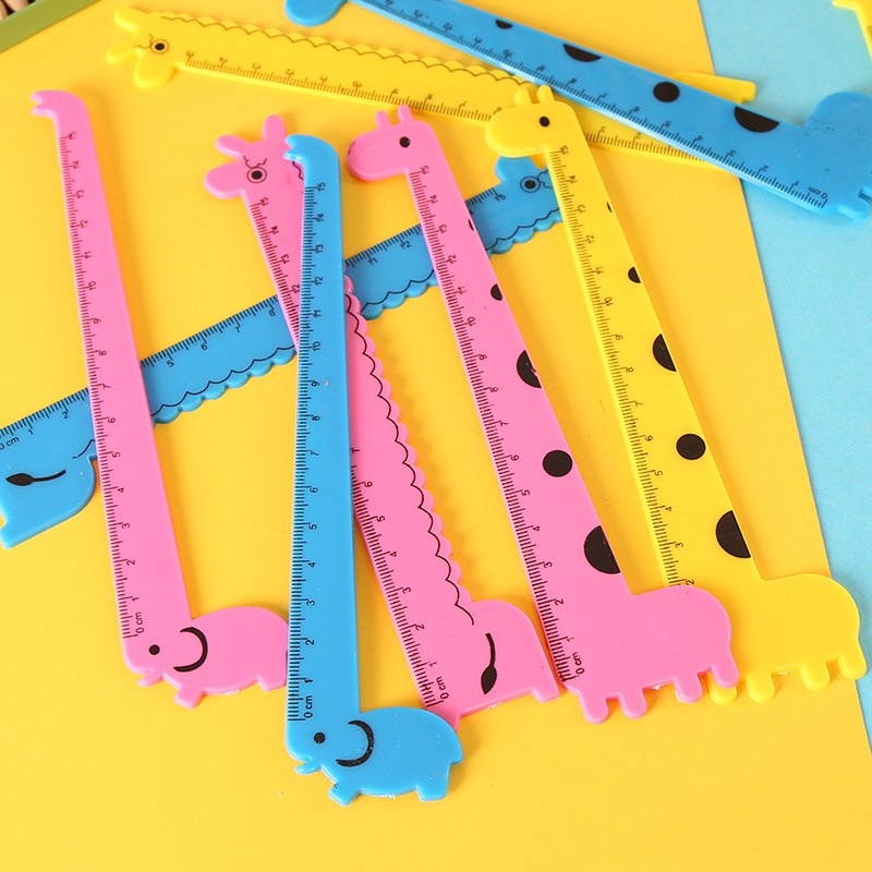 

penggaris jerapah lucu/giraffe ruler/ATK lucu/stencil/rol 15cm