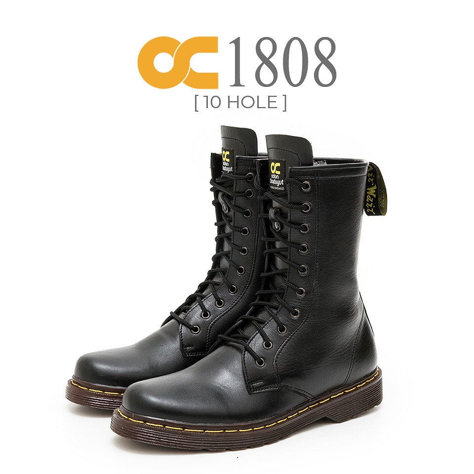 BOOTS SEPATU PRIA CASUAL KULIT ASLI MODEL DOCMART 10 HOLE