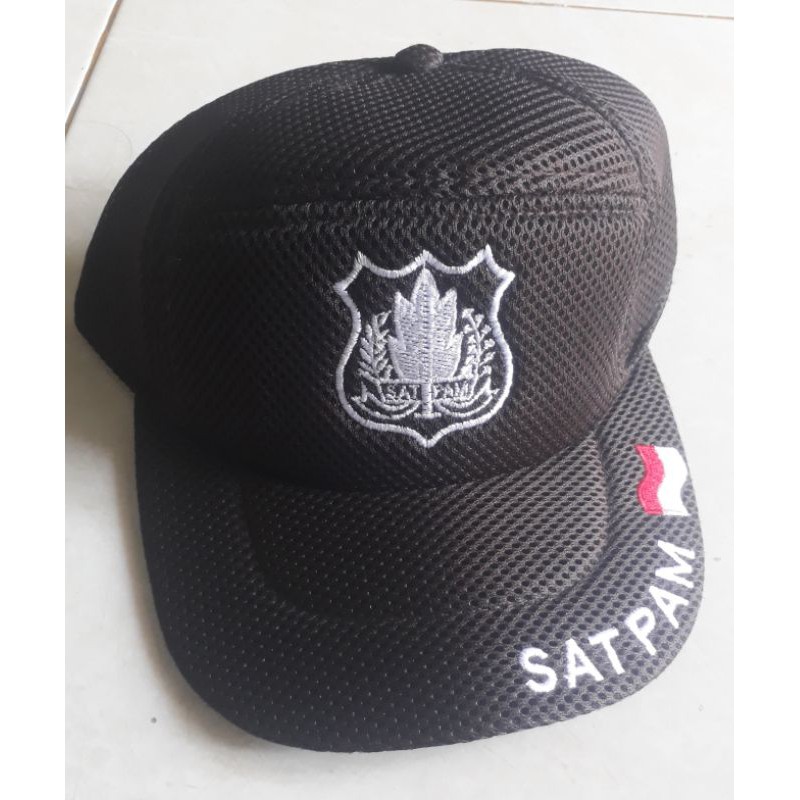 TOPI  SECURITY//SATPAM//warna colat tetbaru+bisa tambah nama