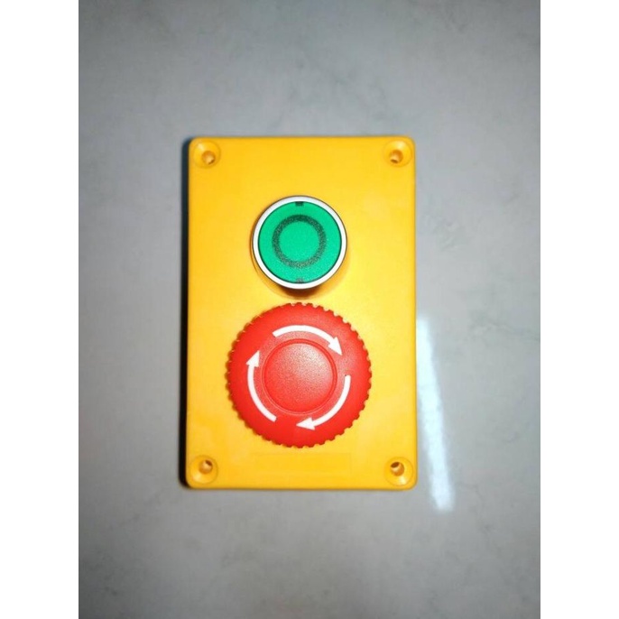 Push On-Off, Emergency Push Button + Box