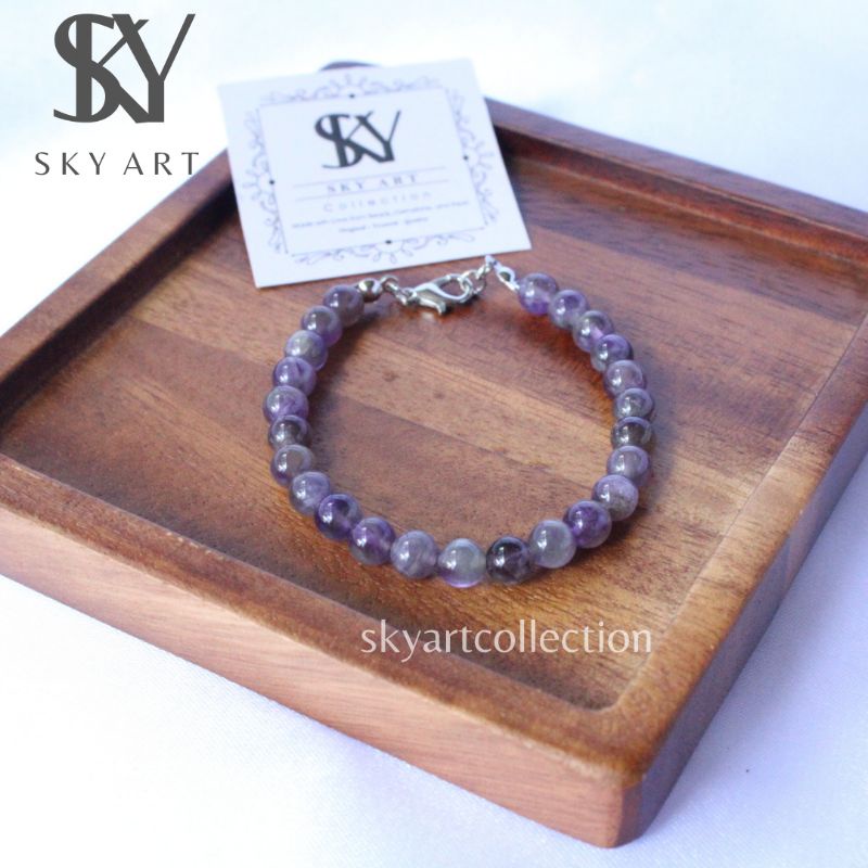 GELANG BATU AMETHYST ASLI//BRACELET GEMSTONE