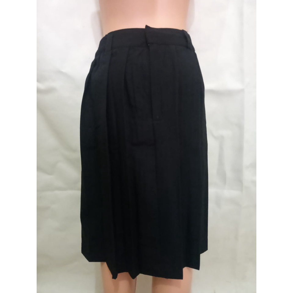 Rok Hitam Rempel Pendek Rok sekolah