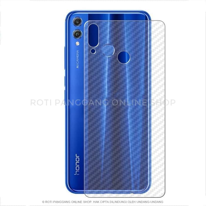 Honor 8x Carbon Transparant Back Skin Protector