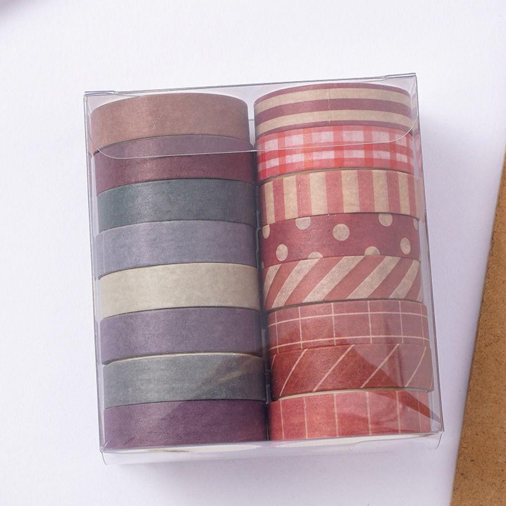 Nanas8 /10 /12Rolls /Set Washi Tape Baru Kualitas Tinggi Scrapbooking Gadis Hati Sedikit Segar Kreatif Alat Tulis DIY Bahan