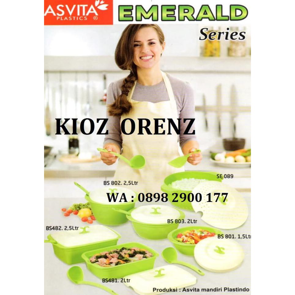 Asvita Family Set Hijau Murah Sayur Prasmanan Emerald Emelard Emerlad - Hijau