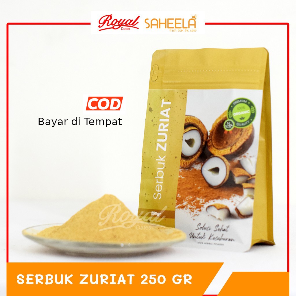 

Promil Serbuk Zuriat - Serbuk Buah Dzuriyat - Bubuk Zuriyat 250 gram - Royal Dates