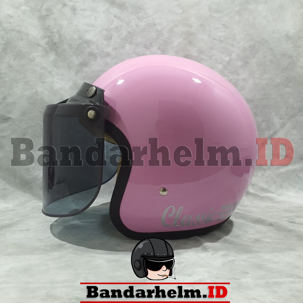 Helm Bogo Classic Original Pink Pastel