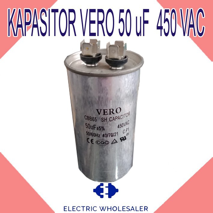 KAPASITOR VERO 50uF 450 VAC