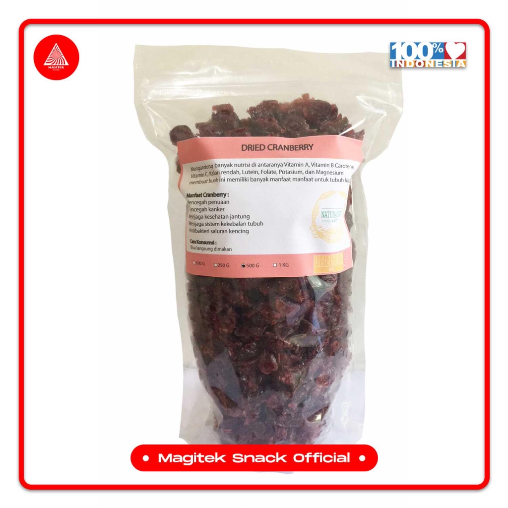 

[SNACK] Dried Cranberry - Kranberi Kering [500gr]