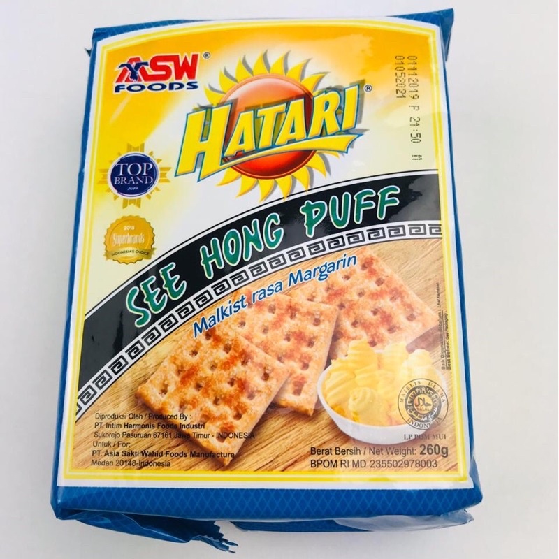 

HATARI SEE HONG PUFF MALKIST RASA MARGARIN 260g