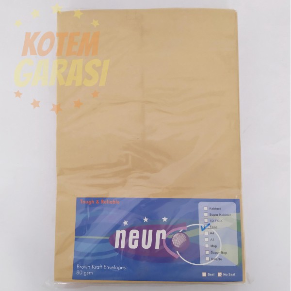 

KOTEM GARASI Amplop Coklat Folio F4 NEURO
