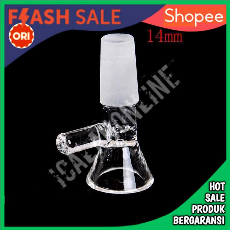 TPXCKz Corong Kaca Lab Kimia Borosilicate With Handle 14mm - GG-17
