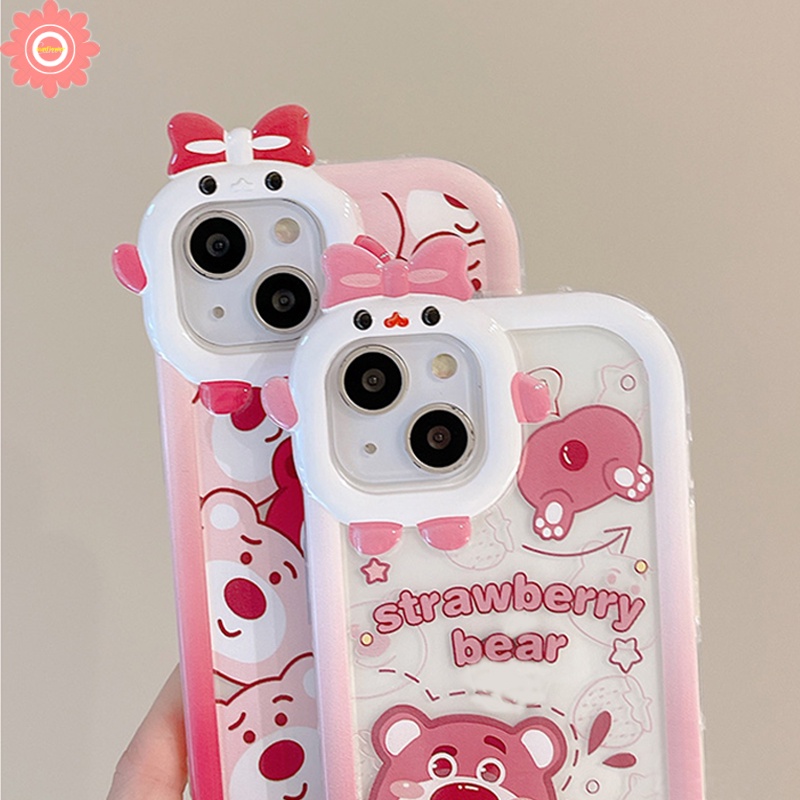 Soft Case Desain Beruang Lotso Strawberry Untuk Vivo Y35 Y22 Y22S Y16 V23E V23 Y02S Y75 Y55 Y91 Y93 Y95 Y51 Y31 Y91C Y20 Y15s Y15A Y50 Y21 Y20 Y21 Y21I Y21 Y21 Y21 Y21I Y21S