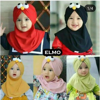 Kerudung Instan Anak Khimar Permata / Elmo / Bunga
