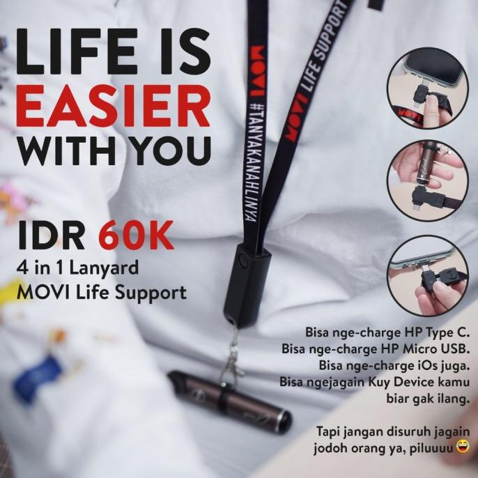 

'+'+'+'+] LANYARD USB ALL IN ONE MOVI AUTHENTIC