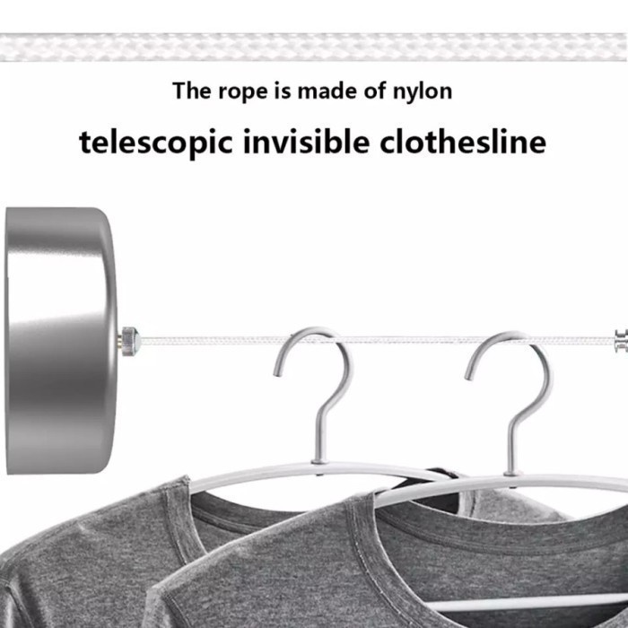 cloth puller 5 lubang bahan tali gantungan baju portable