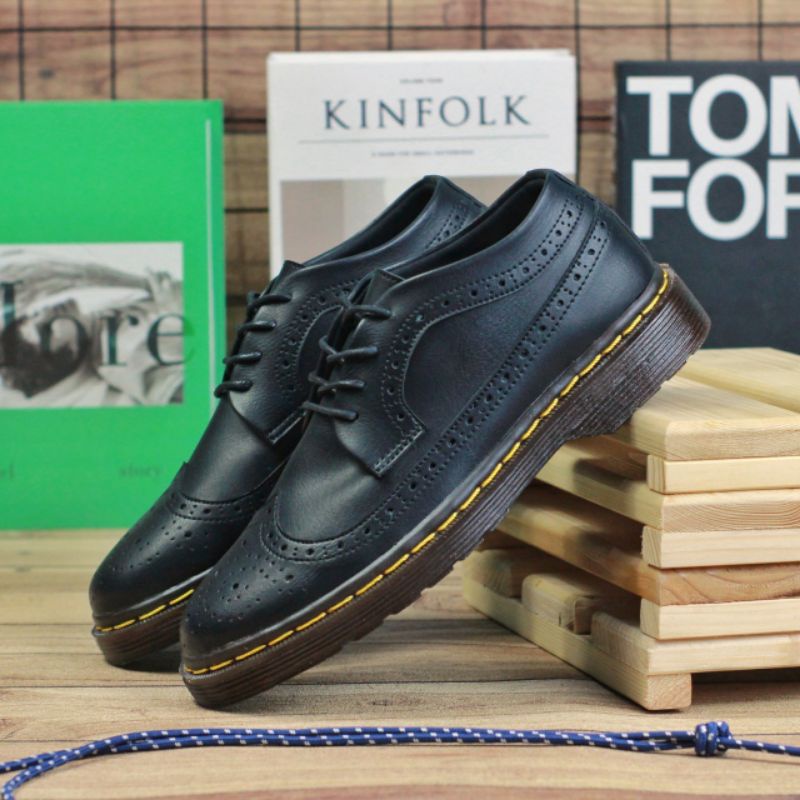 SEPATU PRIA FORMAL CASUAL KULIT ASLI ORIGINAL - SepatuFormal Pantofel pria Resmi Formal Hitam Coklat Kuliah Kondangan Kerja PNS Guru slip on pria