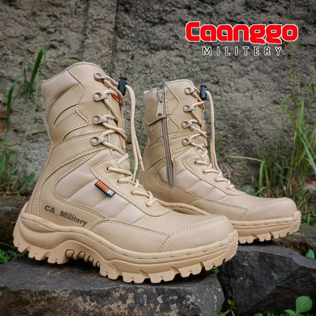 Sepatu pdl tactical safety boots gurun PDL satpol pp kemhan model predator krem terlaris