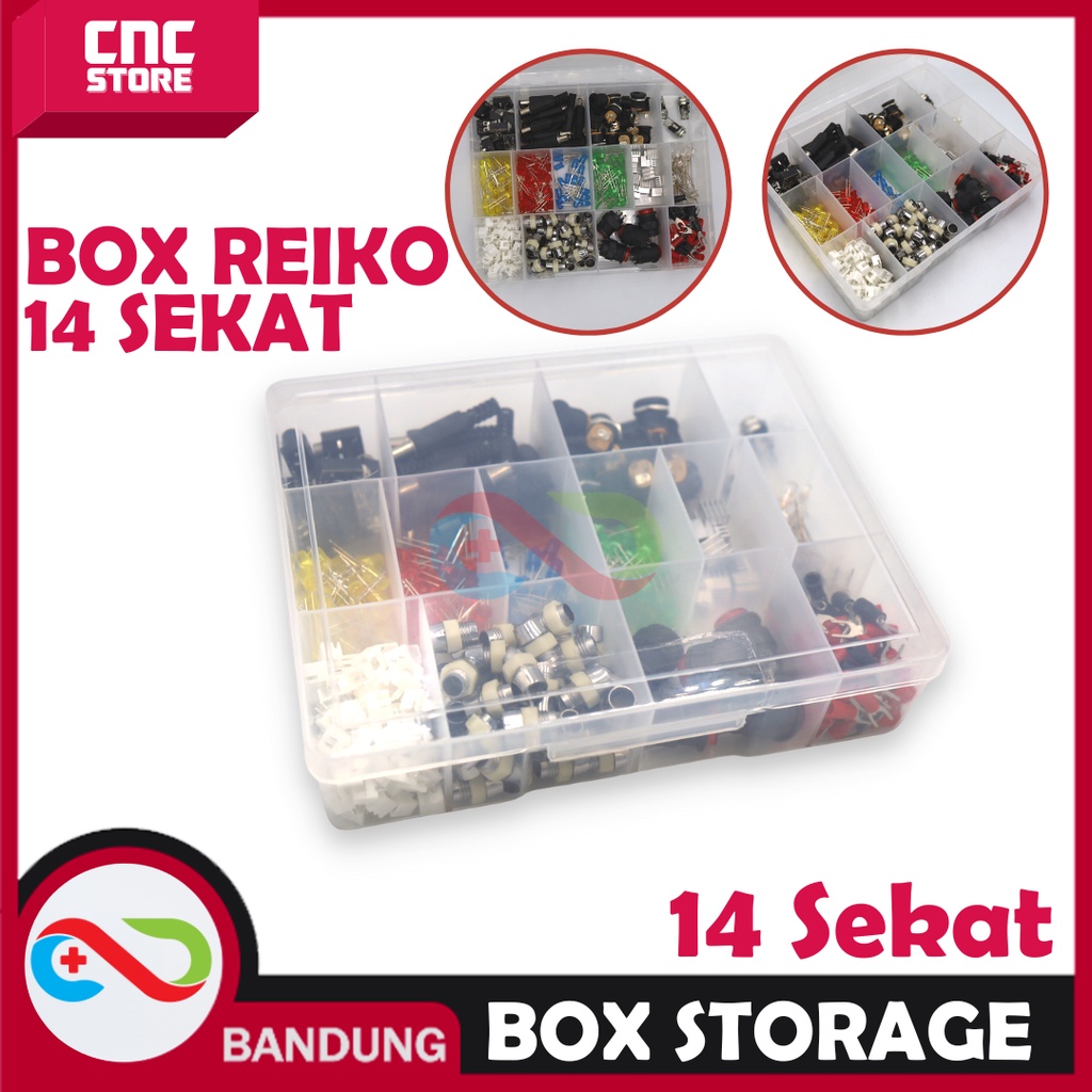 BOX REIKO STORAGE 1416 GREEN LEAF 14 SEKAT