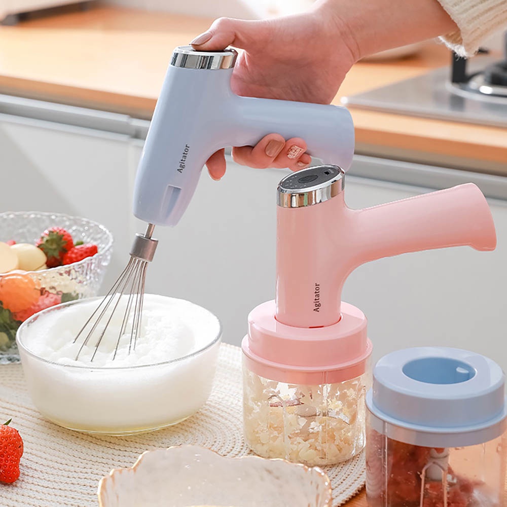 Mixer dan Chopper 3 in 1 USB charger versi 11 MC439 - mini Hand Mixer kopi RANDOM