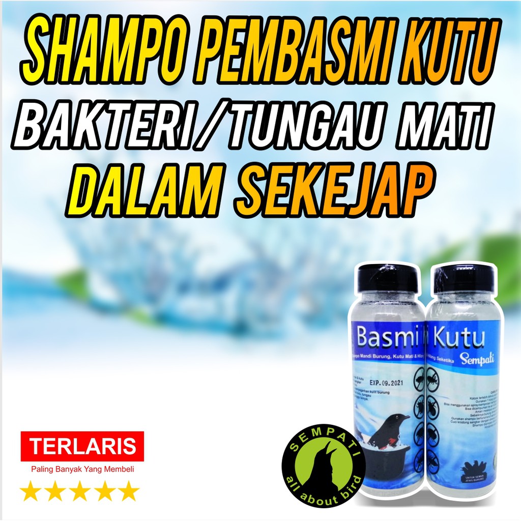 Basmi Kutu Sempati Obat Shampo Burung Pembasmi Kutu Untuk Burung