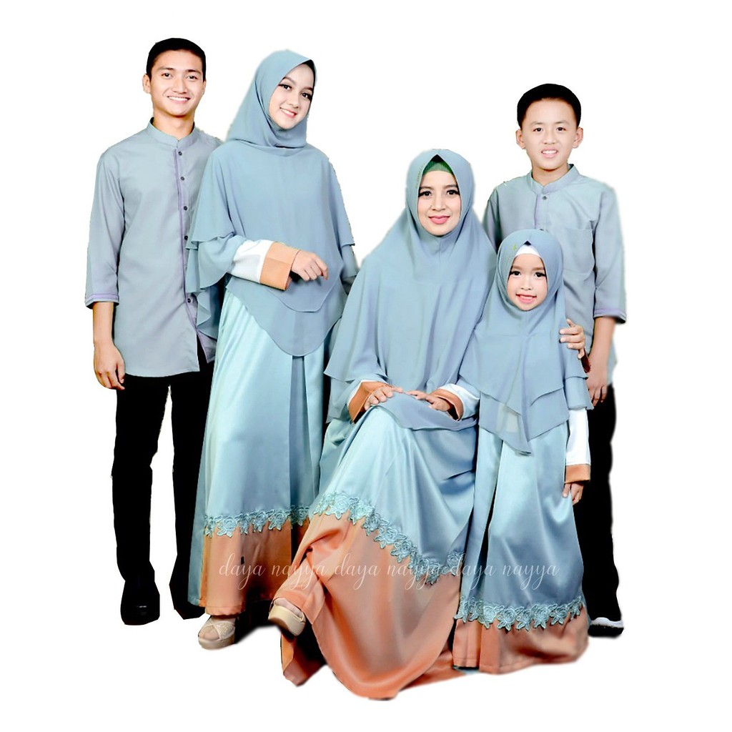 Endomoda - Sarimbit Keluarga Muslim ESA 01- Baju Family Set Lebaran 2020