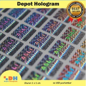 

Pkt stc hologram 3d Asli uk. 1 x 1 cm - silver - 200 lbr