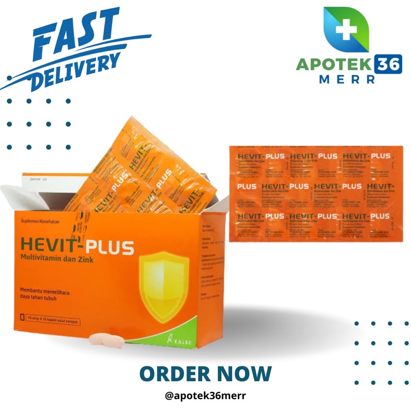 HEVIT PLUS KAPLET MULTIVITAMIN &amp; ZINC