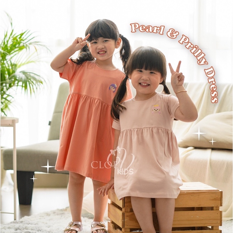 CLOEVKIDS - Dress Anak Perempuan Prilly &amp; Pearl