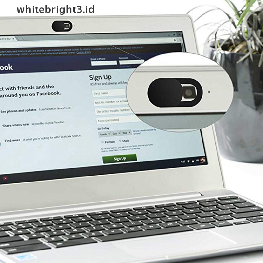 (whitebright3.id) Cover Pelindung Lensa Kamera Webcam Untuk Laptop / Handphone