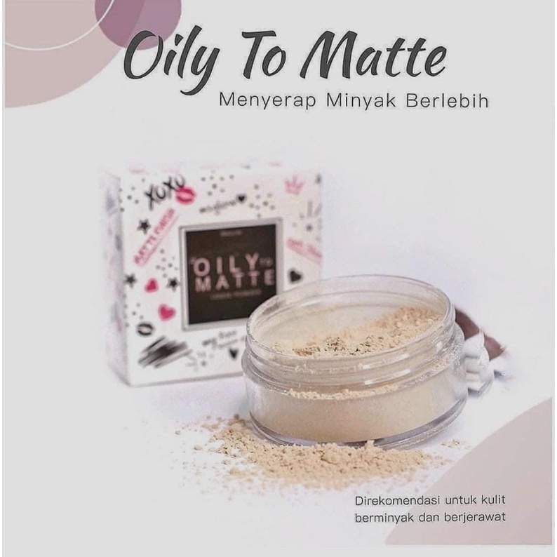 Ms glow loose powder hay to shine natural haytoshine ivory dan oily to matte anti sebum bedak tabur msglow beauty ms cosmetics-2